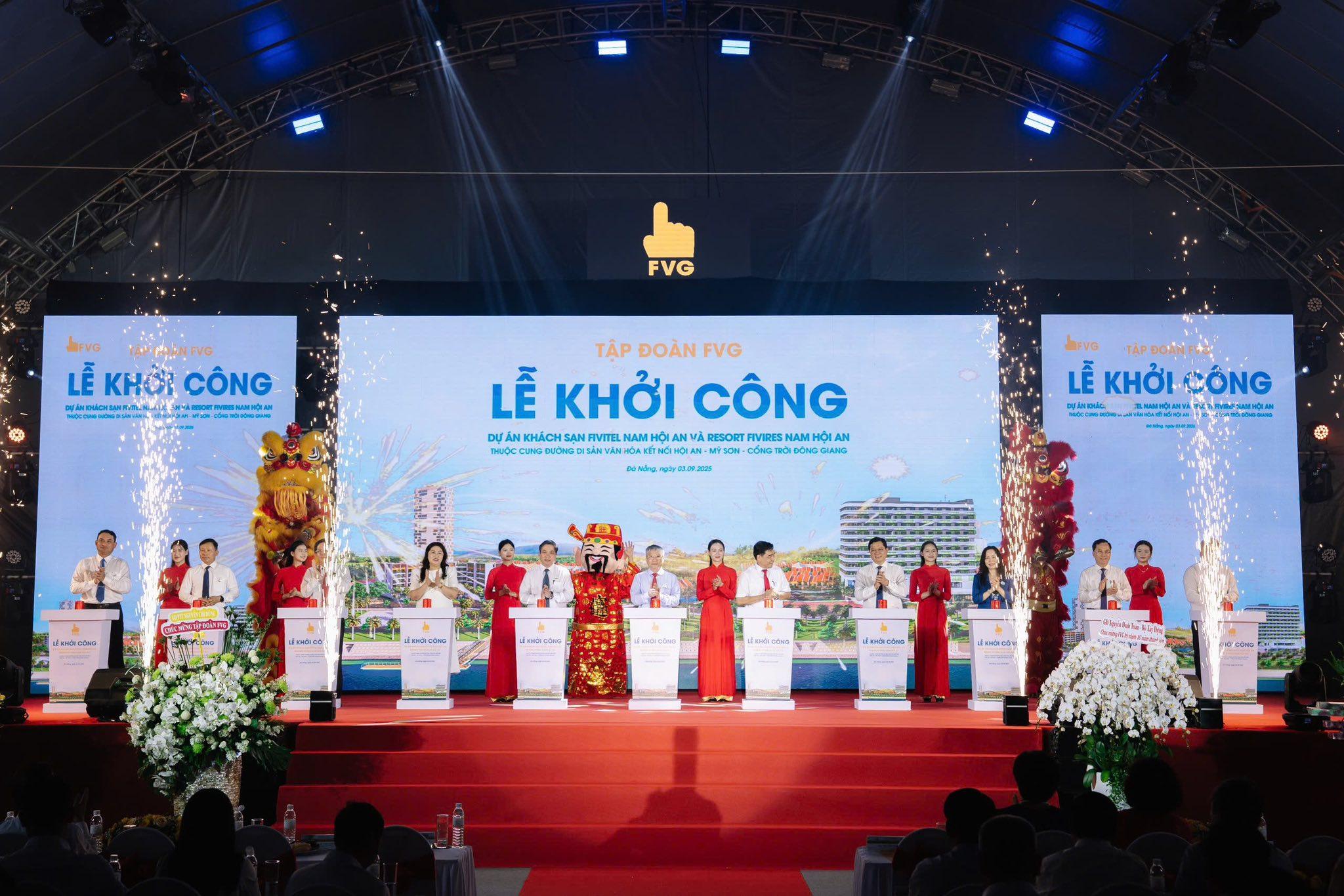 FVG GROUP HOLDS GROUNDBREAKING CEREMONY FOR FIVITEL HOTEL AND FIVIRES RESORT PROJECT AT NAM HOI AN CITY TOURISM URBAN AREA