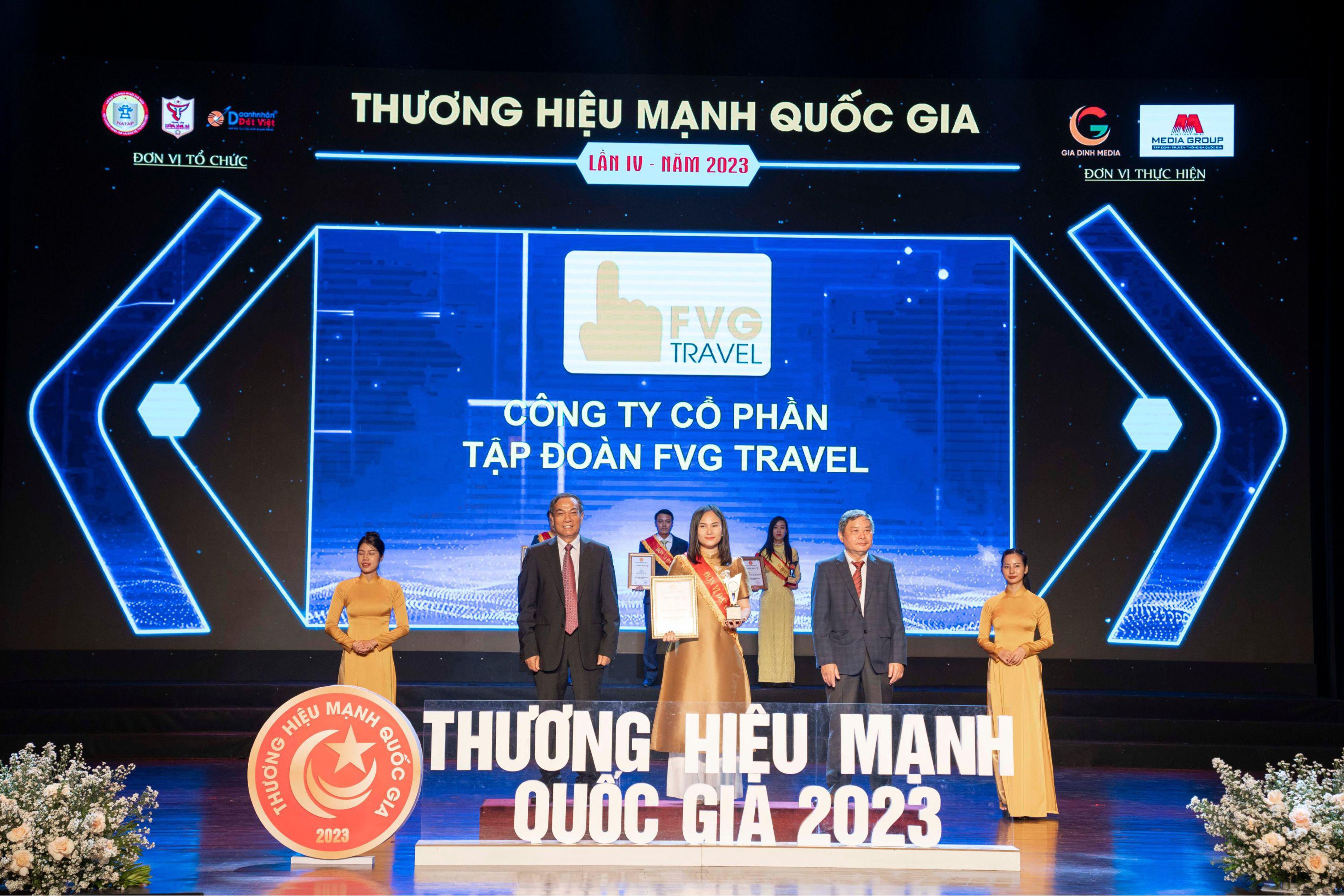   FVG Travel đạt giải thưởng Thương hiệu mạnh quốc gia